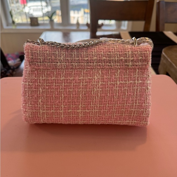 Badgley Mischka Pink Tweed Women’s Bag - Picture 5 of 9